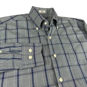 Peter Millar‎ Shirt Men's Small Button Down Preppy Casual Gingham Long Sleeve